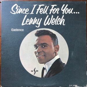 Lenny Welch Since I fell For You Vinyl Album '63